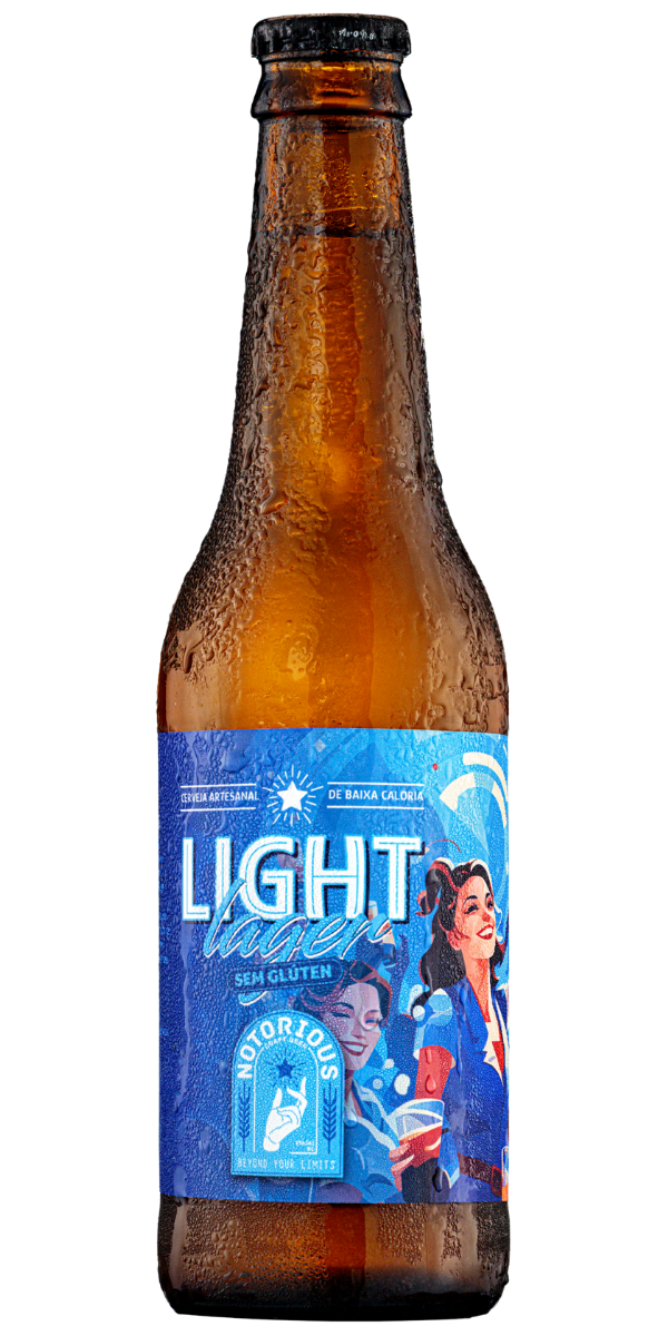 A Cerveja Light Lager Sem Glúten Notorious é a escolha ideal para quem busca equilíbrio entre sabor e bem-estar. De corpo leve e baixo teor alcoólico, entrega um sabor suavemente maltado com um toque equilibrado de lúpulo, resultando em uma experiência refrescante, leve e de baixa caloria, perfeita para um estilo de vida saudável.