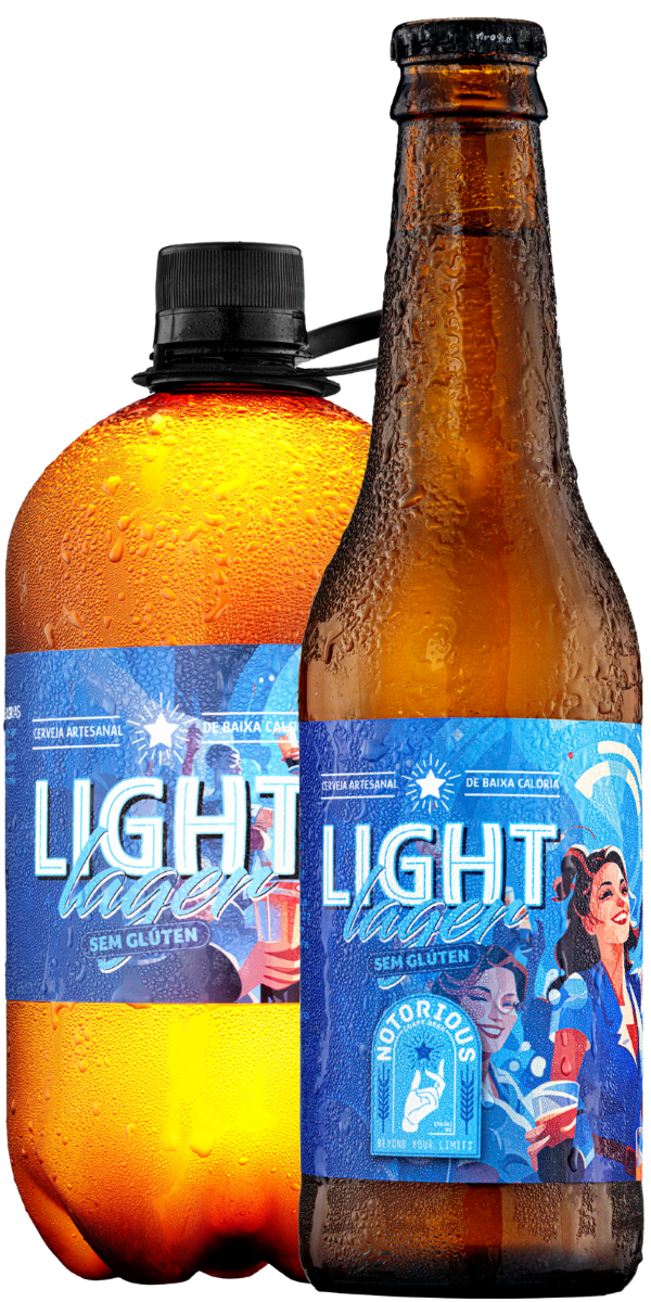 A Cerveja Light Lager Sem Glúten Notorious é a escolha ideal para quem busca equilíbrio entre sabor e bem-estar. De corpo leve e baixo teor alcoólico, entrega um sabor suavemente maltado com um toque equilibrado de lúpulo, resultando em uma experiência refrescante, leve e de baixa caloria, perfeita para um estilo de vida saudável.