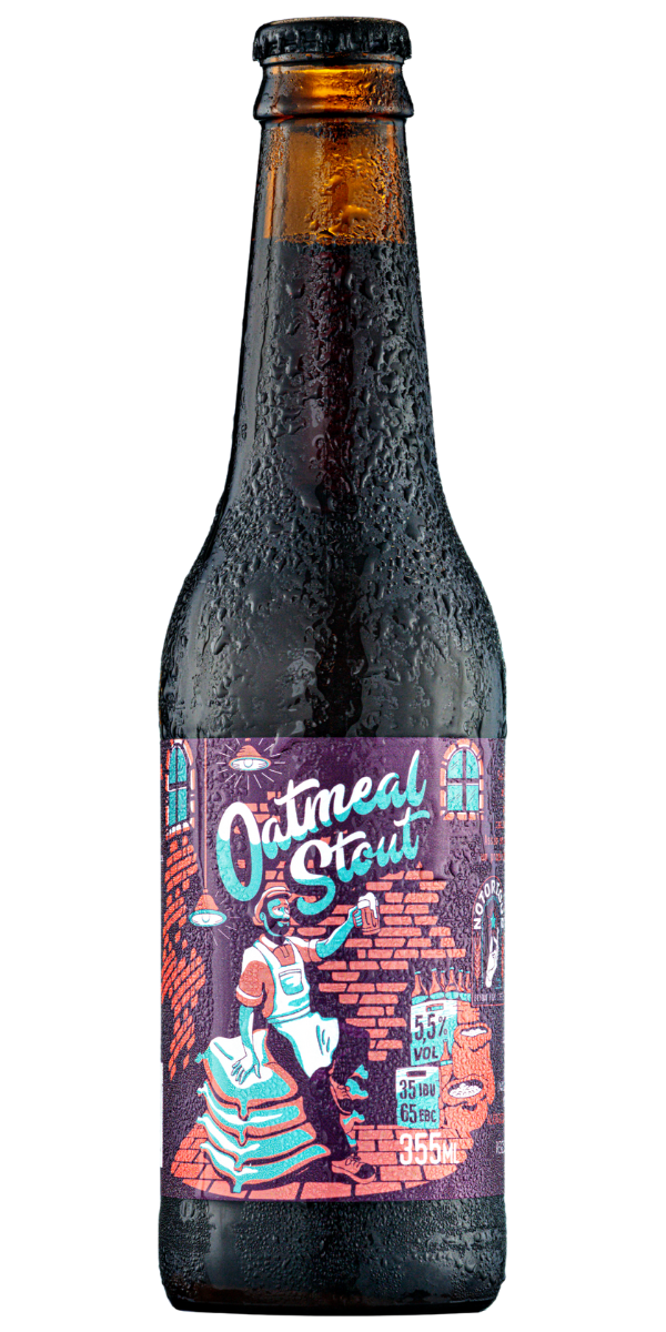 a cerveja Oatmeal Stout Notorious é uma cerveja de personalidade marcante e textura aveludada. De coloração marrom-escura e colarinho denso e cremoso, apresenta aroma suave com notas de chocolate, nozes e café tostado, criando uma experiência envolvente e reconfortante.