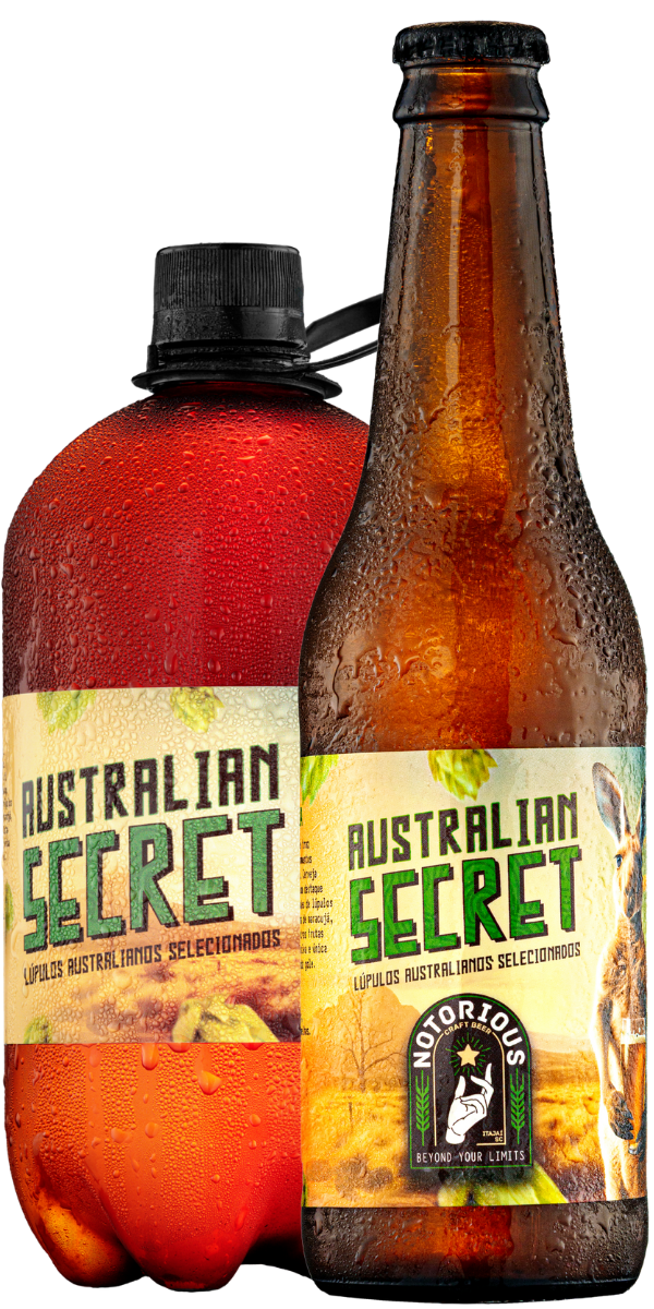 A Cerveja Australian Pale Ale Notorious é uma receita exclusiva, pensada para quem busca leveza sem abrir mão da intensidade aromática. Com corpo baixo e equilíbrio perfeito entre malte e lúpulo, entrega notas marcantes de maracujá, pitanga, pêssego, melão e frutas tropicais — uma verdadeira viagem aos aromas da Austrália.